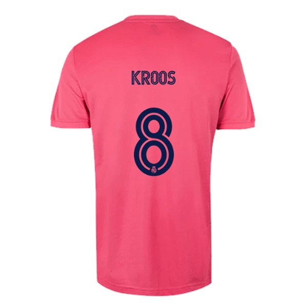 Camiseta Real Madrid 2ª NO.8 Kroos 2020-2021 Rosa